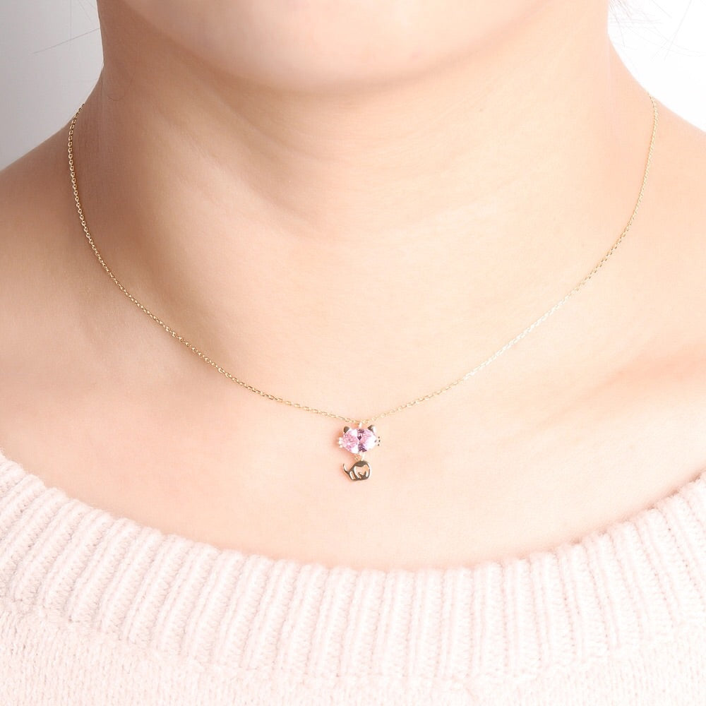 Pink Zircon Necklace