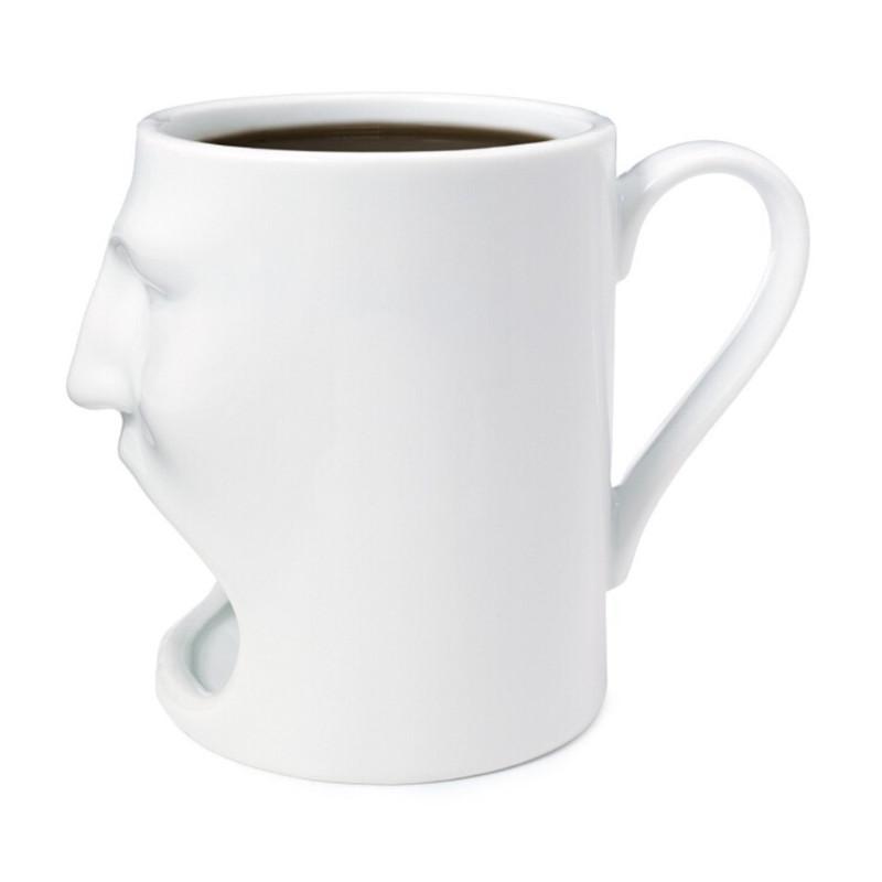 Face Shape Ceramic Coffee Cup Mug